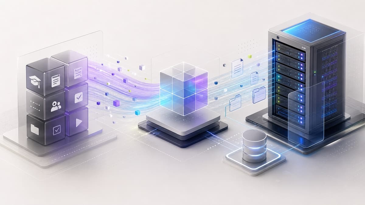 Moodle to Hostinger VPS migration infrastructure planning illustration